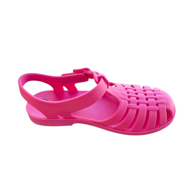 Toddler Girls' Sunny Jelly Fisherman Hook and Loop Sandal Pink Cat & Jack Size 6 - Picture 2 of 4